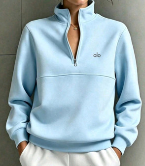 Daily deal special / Women's a.l.o quarter zip fleece lined sweatshirt pre-order / Turnaround time 2-4 weeks