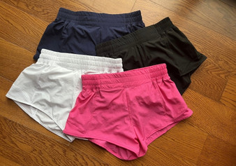 Womens Lulu inspired 2.5 inch hotty shorts/ pre-order
