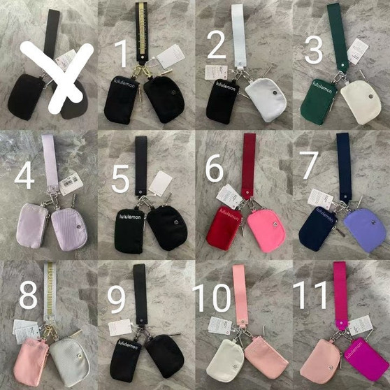 Pre-order Lulu dual wristlet with metal logo / 1:1 quality / turnaround time 2-4 weeks