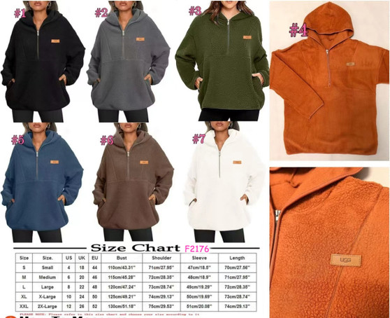 Women's sherpa hoodie pre-order / Turnaround time 2-4 weeks / pc3