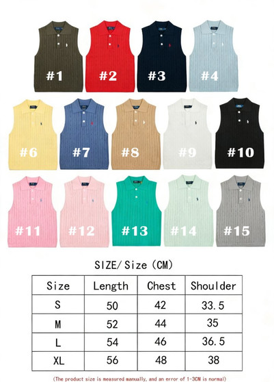 Designer sweater vest pre-order / 1:1 quality / turnaround time 2-4 weeks