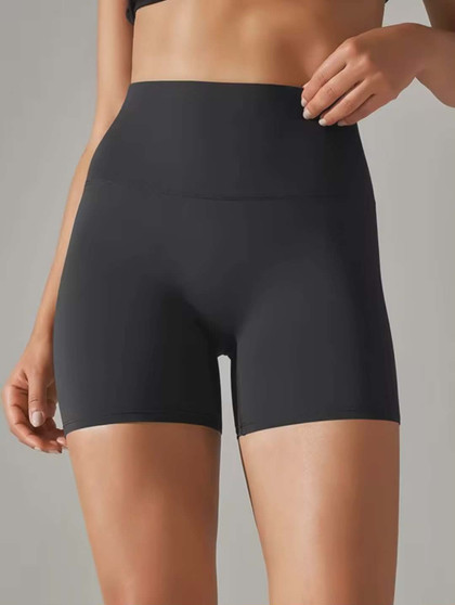 Women's buttery soft Lulu inspired shorts with back leg logo / Pre-order time 2-4 weeks / 26