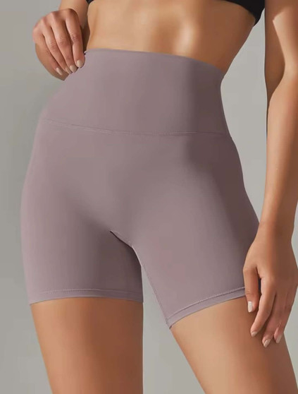 Women's buttery soft Lulu inspired shorts with back leg logo / Pre-order time 2-4 weeks / 2684