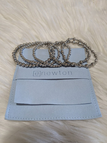 Ready to ship non tarnish stack bracelet set (silver)