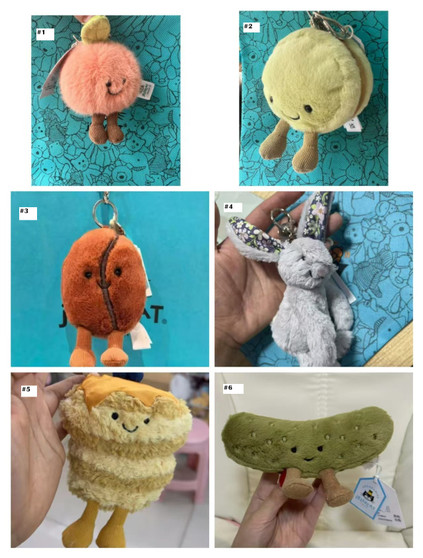 Jelly keychains  pre-order  / turnaround time 2-4 weeks / pc#2