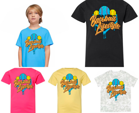 Youth baseball Tshirt pre-order / turnaround time 2-4 weeks