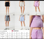 Women's Lulu inspired high rise scuba shorts pre-order