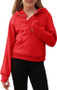 Youth girl Lulu inspired half zip hooded sweatshirt