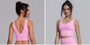 Women's V-Back Lulu Bra Ready To Ship (Pink)