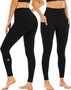 Women's Buttery Soft Lulu pocket leggings ready to ship (Black)