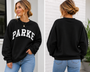 Women's mock neck sweatshirt ready to ship / 100% cotton + Embroidered (fleece interior)  / Perfect oversized fit