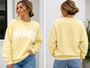 Women's mock neck sweatshirt ready to ship / 100% cotton + Embroidered (fleece interior) / Perfect oversized fit