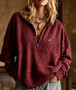 Women's a.l.o inspired animal print sweatshirt pre-order / Turnaround time 2-4 weeks