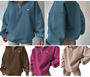 Women's a.l.o inspired quarter zip sweatshirt / pre-order turnaround time 2-4 weeks