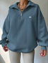 Women's a.l.o inspired quarter zip sweatshirt / pre-order turnaround time 2-4 weeks
