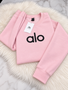 Adult unisex small crewneck sweatshirt ready to ship - final clearance (light pink)