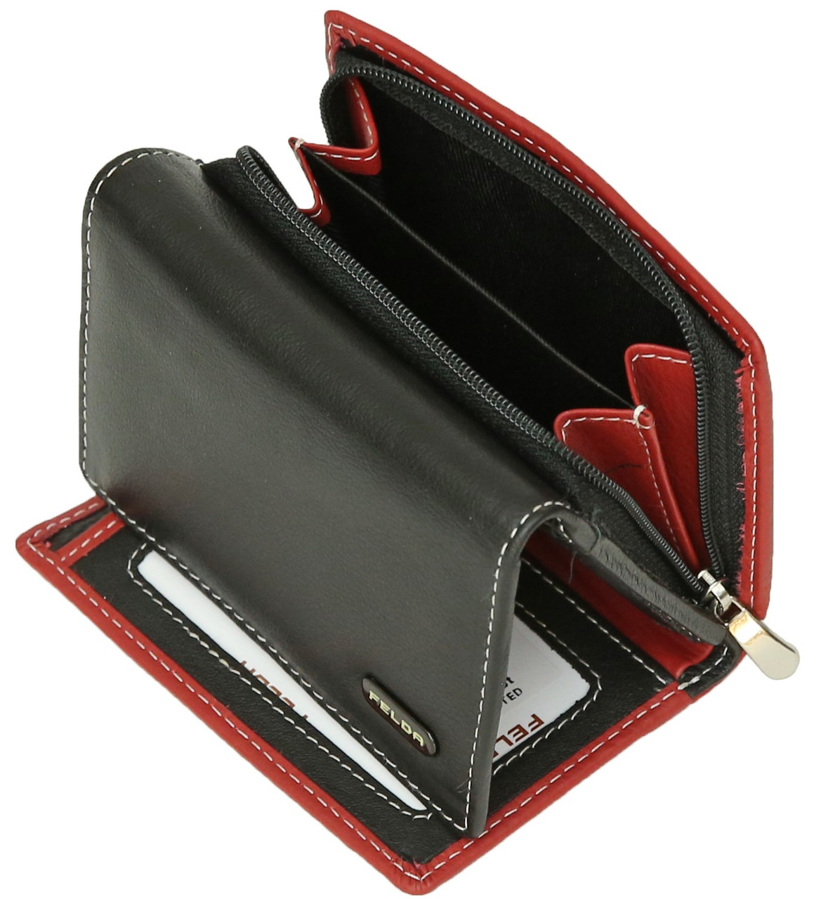Large Zip Coin Purse by The Leather Store (4 colors)