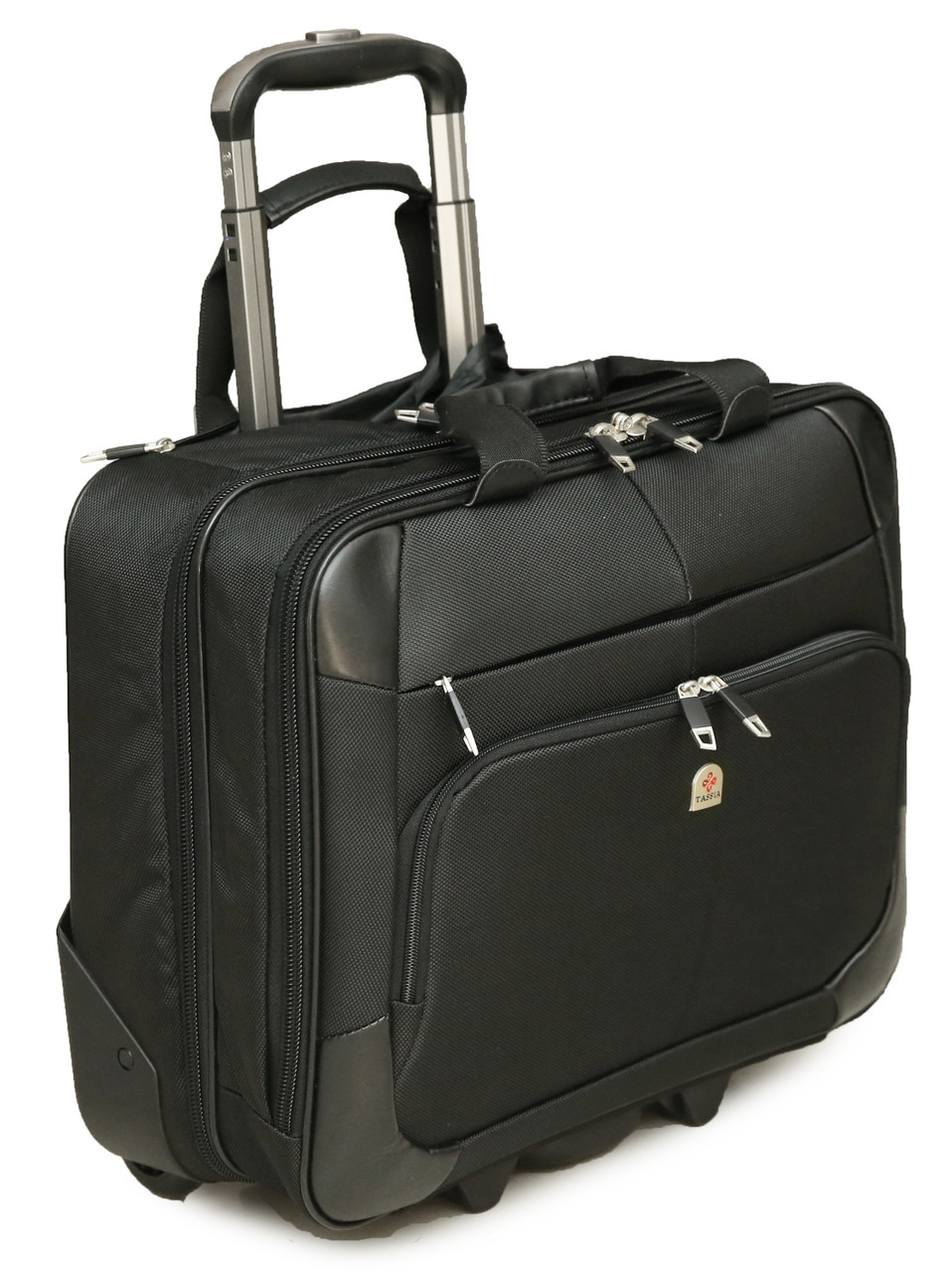Tassia Large Wheeled Laptop Case Roller Bag Pilot Case 15.6" Laptop - Overnight Compartment - 28 Litres - Unisex