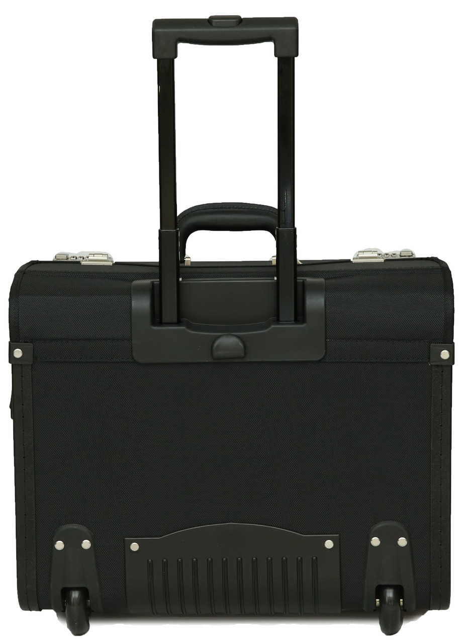Tassia Wheeled  Pilot Case Business 16" Laptop  1680D Nylon Flight Briefcase Bag