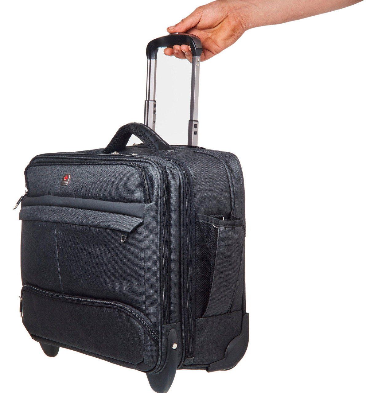 Tassia Large Wheeled Laptop Case Roller Bag Pilot Case 17" Laptop - Shoulder Strap - 32 Litres