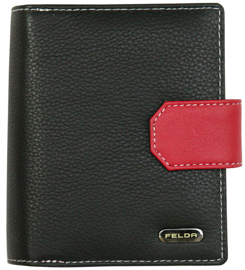 Felda RFID Genuine Leather Ladies Purse Wallet 14 Credit Card Slots & Coins Compartment