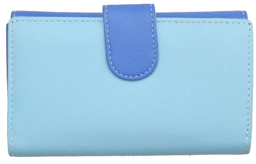 RFID Purse Genuine Leather Ladies Soft Wallet Womens Multi Colour 19 Card Slot