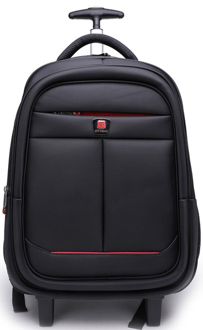 City Bag Wheeled Backpack - Padded Adjustable Back Straps and Carry Handle City Bag Wheeled Backpack - Padded Adjustable Back Straps and Carry Handle