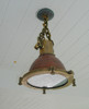 Vintage cargo copper fluted hanging nautical light-medium fox light