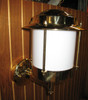 European brass wall nautical light