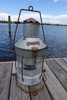 Galvanized anchor nautical ship's light.  Hanging ship's light.