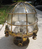 vintage brass nautical light