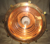 Polished inside of copper nautical hanging spot light