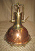 vintage smooth copper nautical hanging light