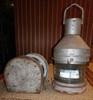 pair of vintage nautical ship lanterns