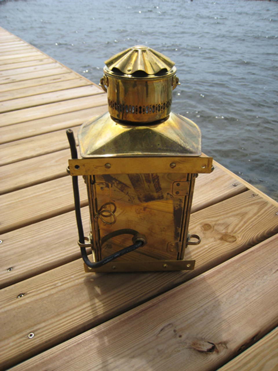 brass masthead nautical ship light- shown with optional wall mount brackets