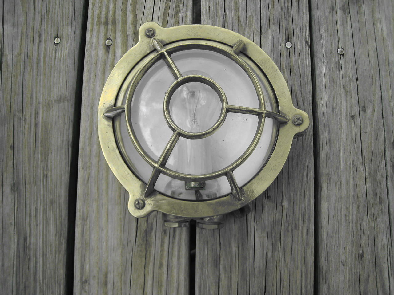 Brass Original Bulkhead Marine Ship's Light