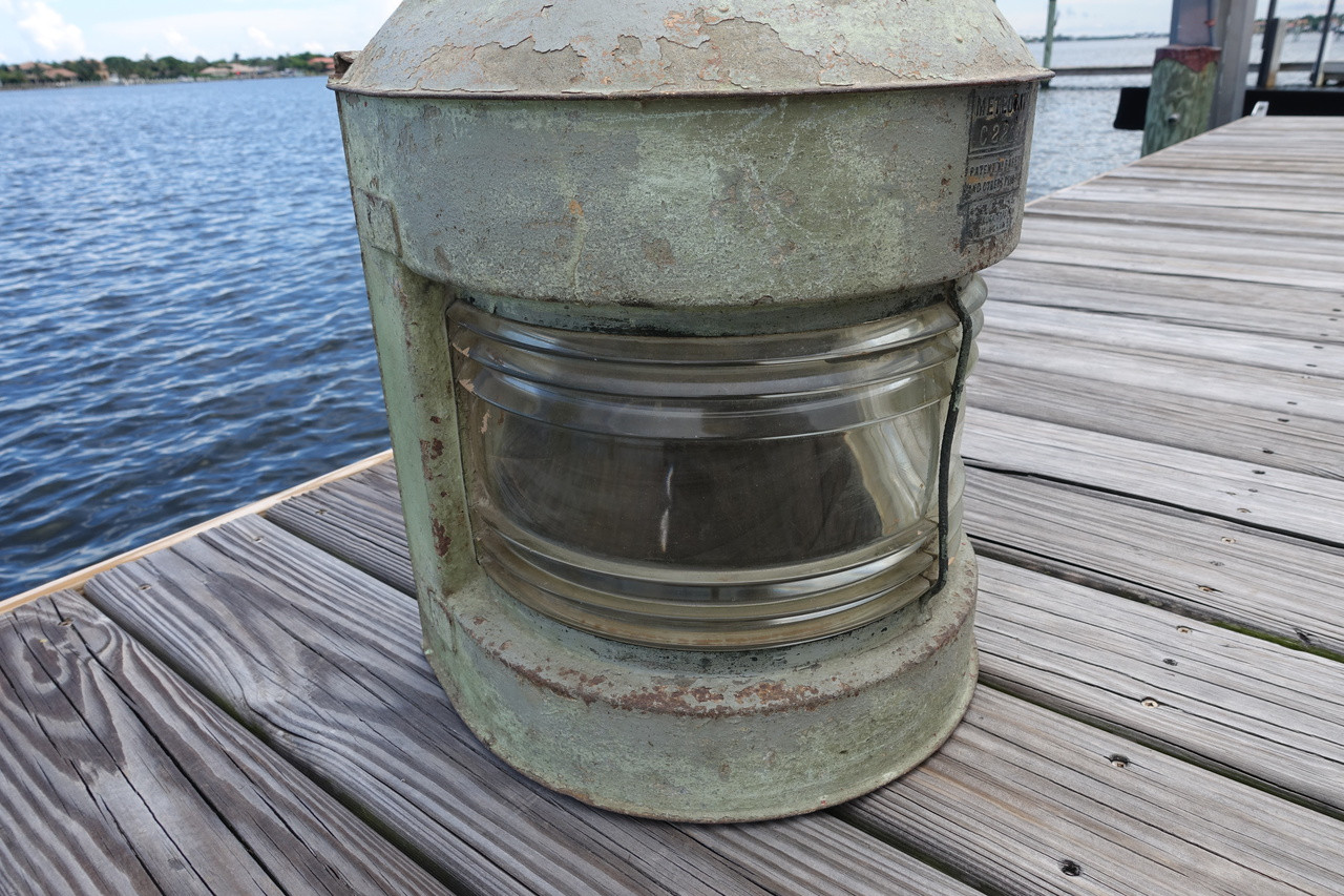 XL Galvanized Masthead Original Ship's Lantern- Meteorite Brand