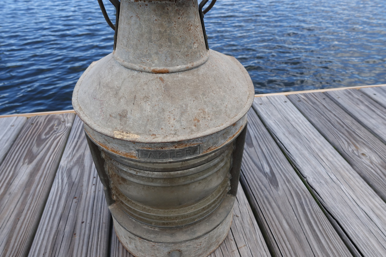 Galvanized Copper top Vintage Masthead ship's light