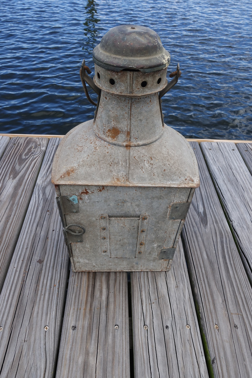 Galvanized Copper top Vintage Masthead ship's light