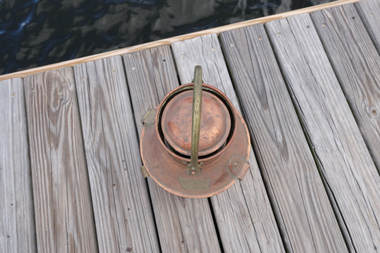 copper signal nautical lantern