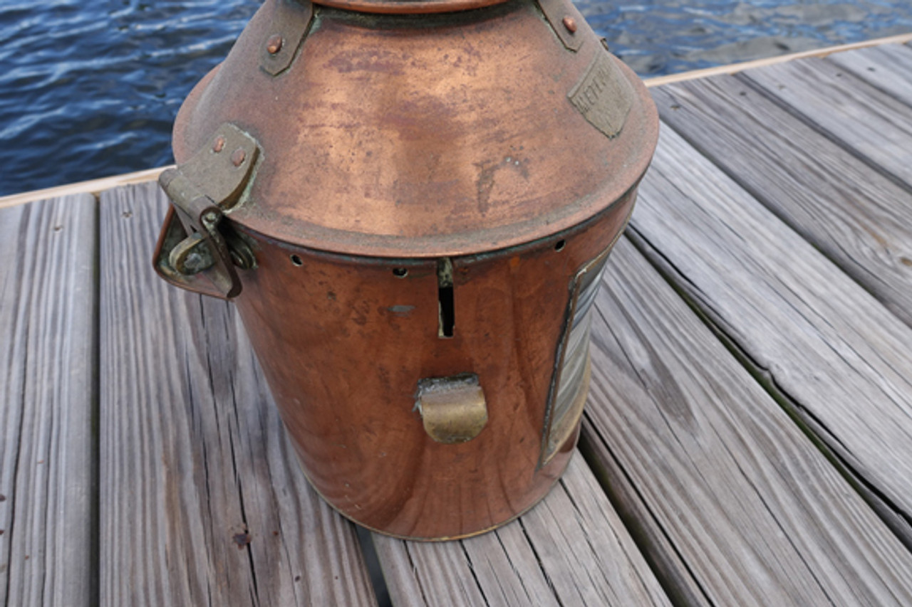 【美品】銅製　Keystoneware BOAT SIGNAL LANTERN 美品】銅製 Keystoneware BOAT SIGNAL LANTERN Antique