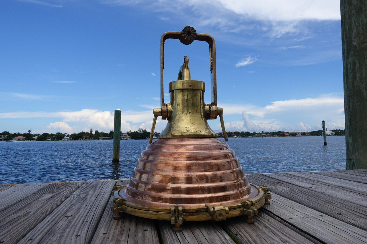 Copper/Bronze Cargo Fox light Ship's hanging spotlight-Large