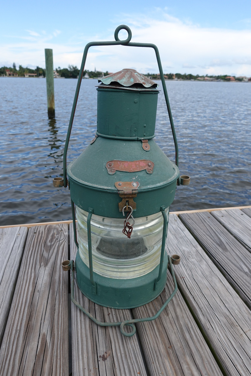 Galvanized XL Anchor Ship's light-Dark Green