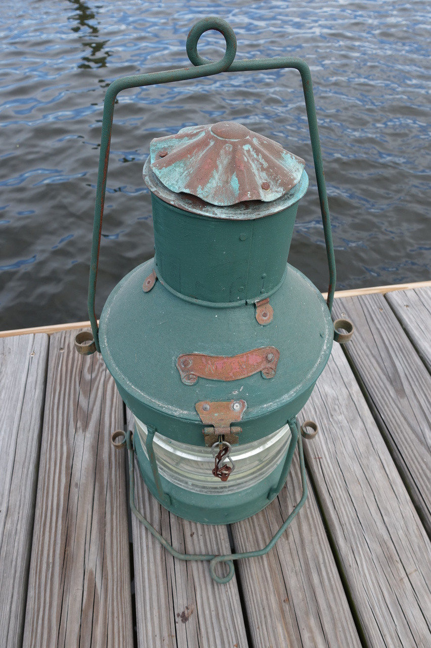 Galvanized XL Anchor Ship's light-Dark Green