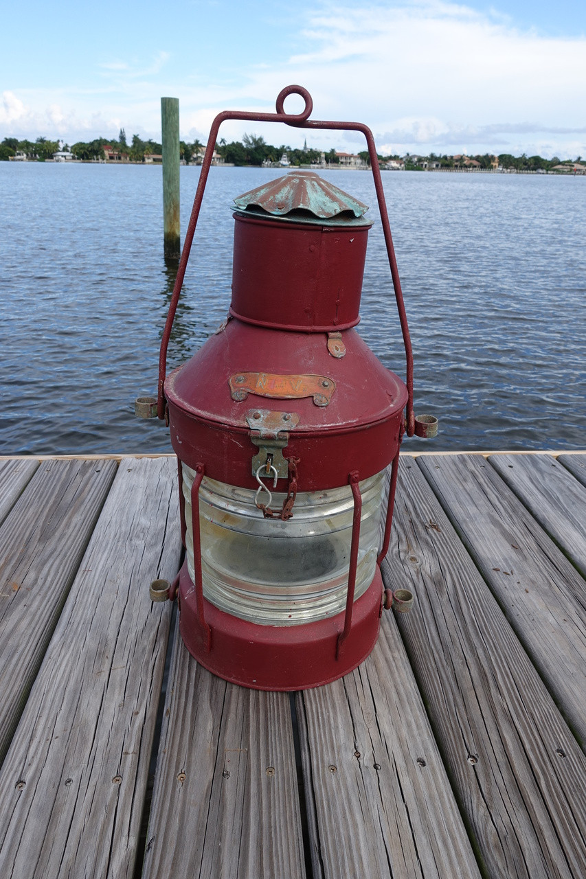 Galvanized XL Anchor Ship's light-Red