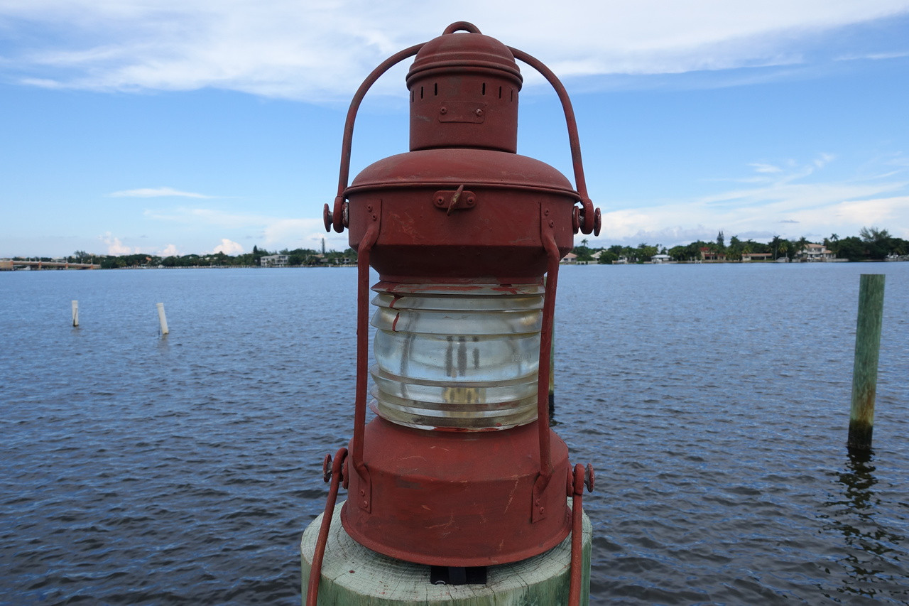 Large Nautical Decor Galvanized Anchor Lantern-Primer color