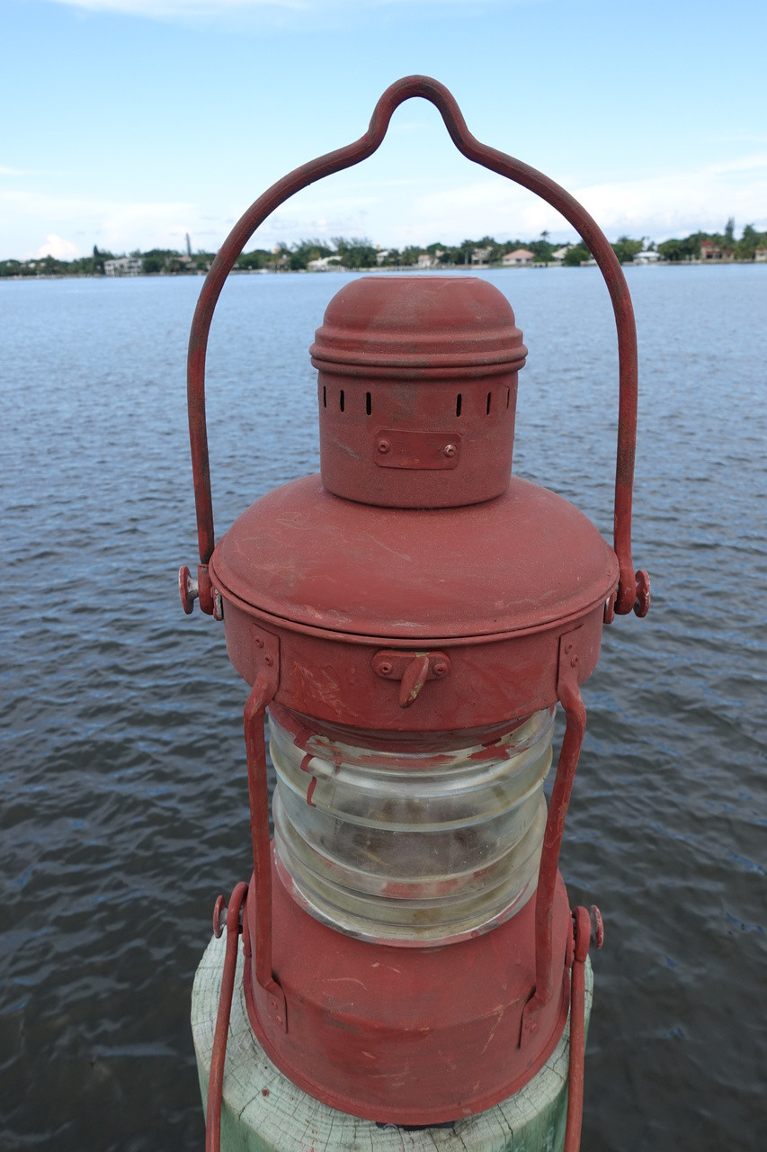 Large Nautical Decor Galvanized Anchor Lantern-Primer color