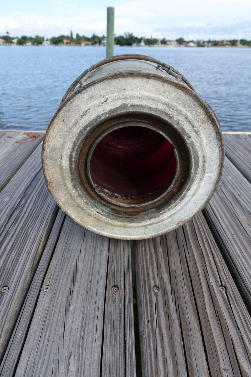 Vintage Perko Anchor Lantern-Large Rens Lens