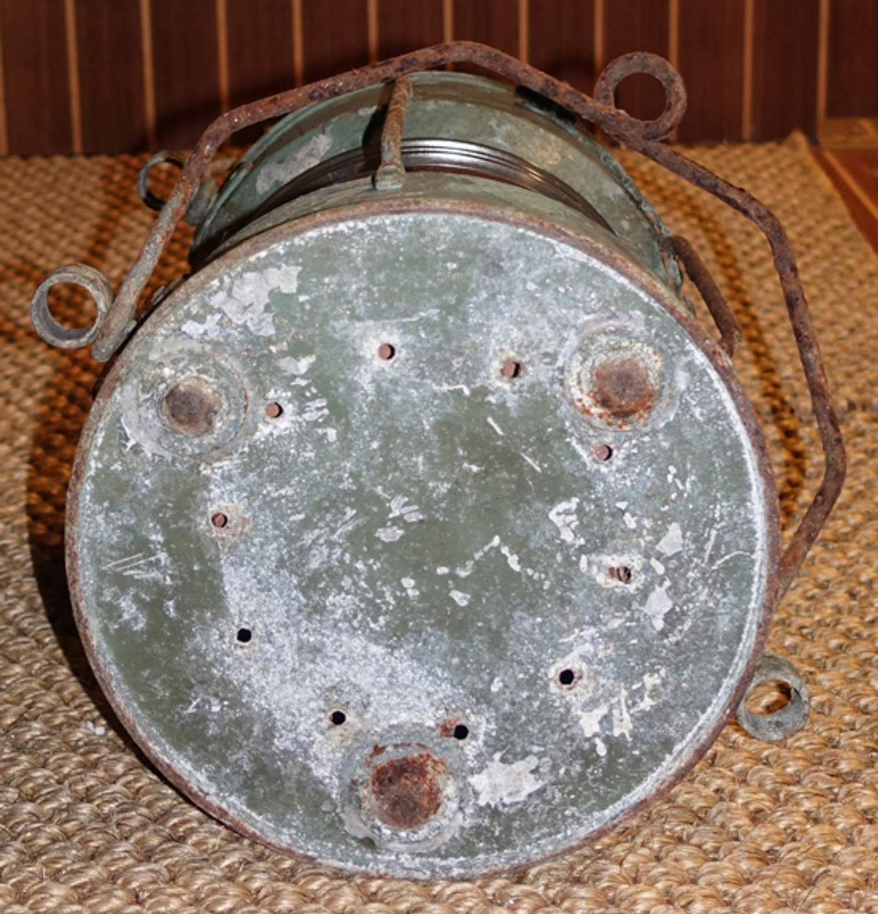 bottom view of rustic nautical anchor ship light