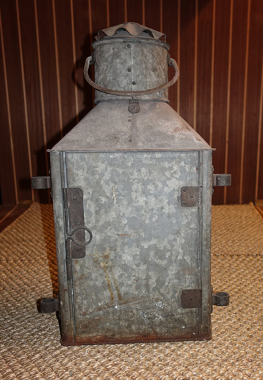 flat back galvanized nautical light